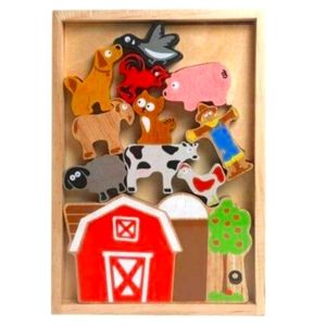 Balance Barn Game. Stacking Game & Farm Playset
